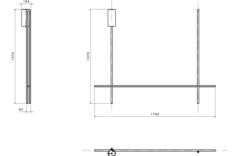 Flos Coordinates Ceiling 2 CLIII Lampada a Sospensione spenta, dettaglio del corpo lampada e dei materiali