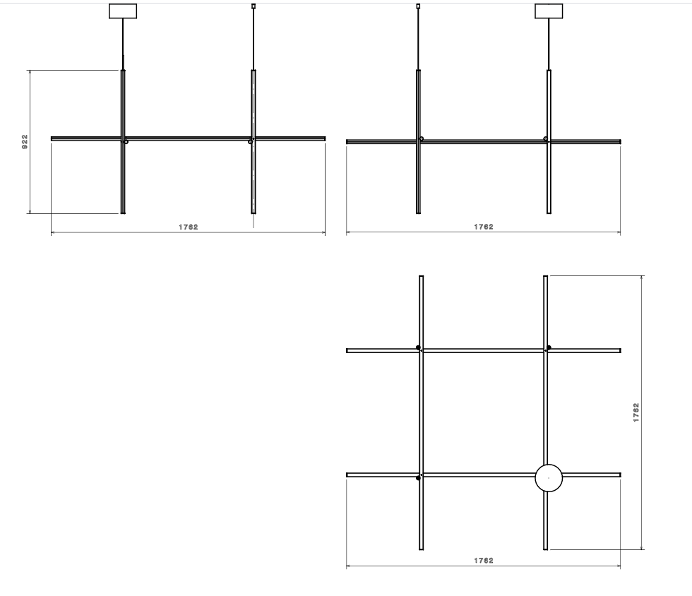 Flos Coordinates Suspension 4 Lampada sospesa 176 cm Anodizzato Champagne, particolare del diffusore luminoso