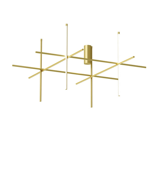Flos Coordinates Ceiling 4 Lampada sospesa 176 H.95 alluminio Anodizzato Champagne