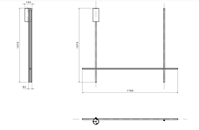 Flos Coordinates Ceiling 2 Lampada sospesa 176 cm Champagne Anodizzato Champagne, particolare del diffusore luminoso