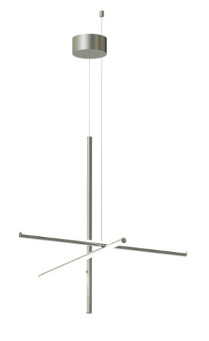 Flos Coordinates Suspension 1 Lampada led da Soffitto a luce diffusa Argent Moon