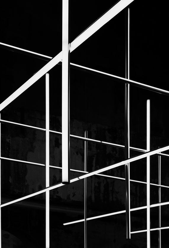 Flos Coordinates Ceiling 4 Long Lampada sospesa Champagne Anodizzato Champagne, particolare del diffusore luminoso