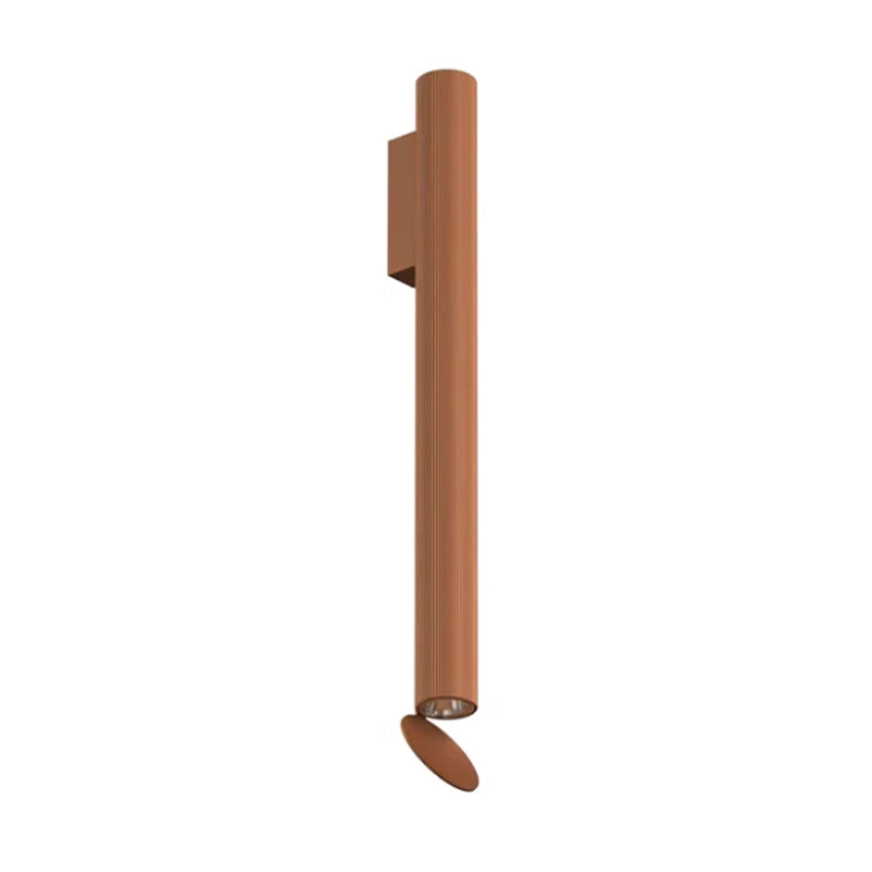 Flos Flauta H500 Riga Lampada indoor 50 cm a Parete Copper Anodized Copper in alluminio accesa in ambiente, design e...