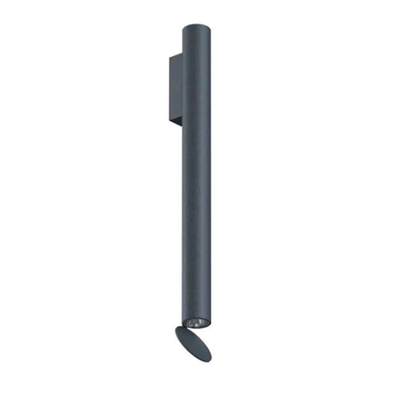 Flos Flauta H500 Spiga Lampada indoor 50 cm Da Parete in alluminio accesa in ambiente, design e diffusione della luce