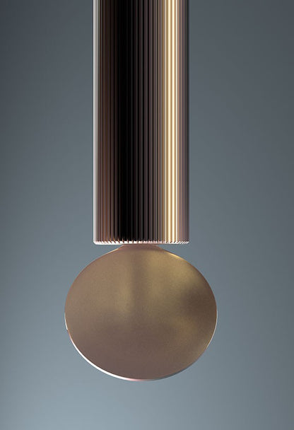Flos Flauta H1000 Riga Lampada indoor 100 cm Da Parete a biemissione in alluminio Anodized copper