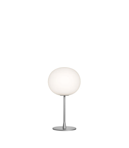 Flos Glo-ball Table 1 Lampada Da tavolo 60 cm bianco e acciaio argento
