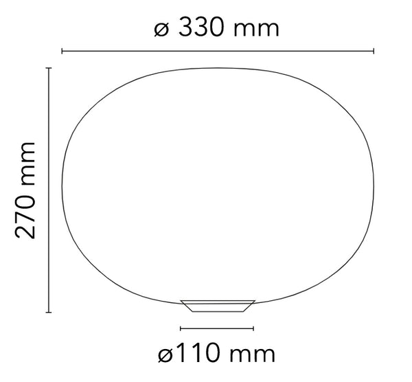 FLOS Glo-ball Basic 1 Lampada da tavolo 33 cm bianco