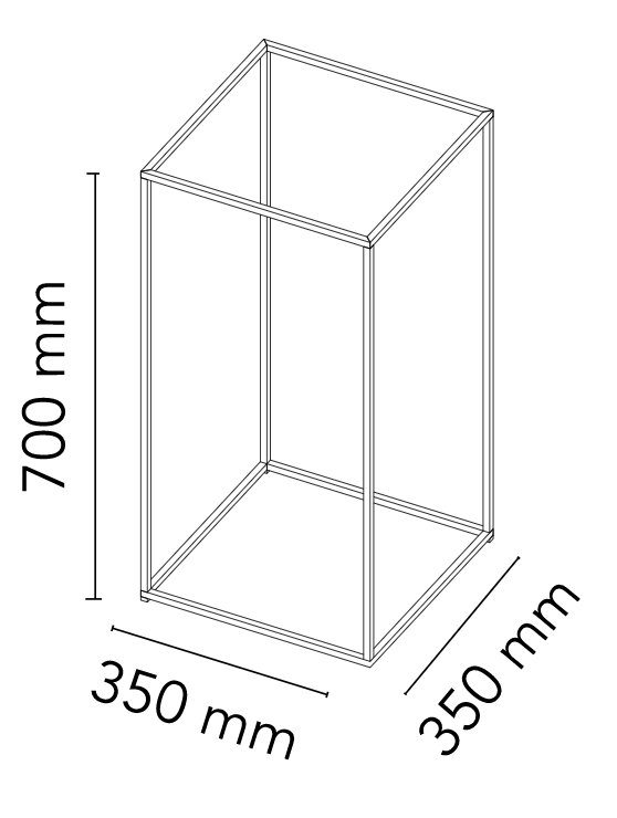 Flos Ipnos Outdoor Lampada 70 cm bronzo satinato da esterno, vista posteriore con attacco elettrico