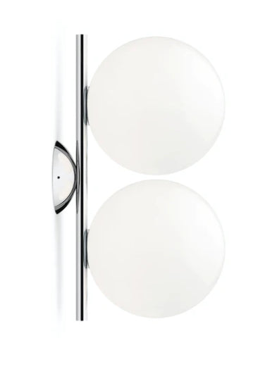 Flos IC Lights Ceiling/Wall 1 Double Lampada 42 cm da parete/soffitto ottone Cromo