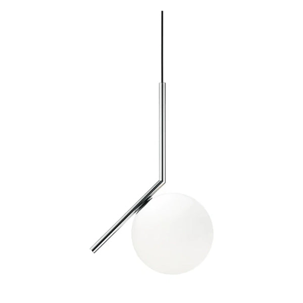 Flos IC Lights Suspension 1 Lampada A Sospensione 20 cm Cromo