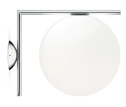 Flos IC Lights Ceiling Wall 2 Lampada 30 cm da parete soffitto ottone cromo