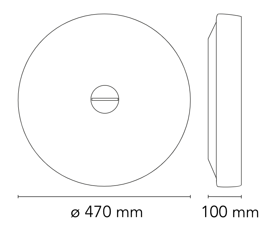 Flos Button HL Lampada a Parete o soffitto da interno Bianco, particolare del diffusore luminoso