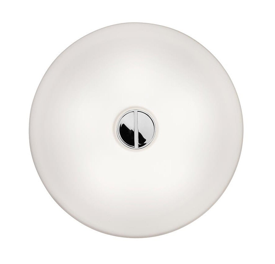 Flos Button HL Lampada a Parete o soffitto da interno Bianco spenta, dettaglio del corpo lampada e dei materiali