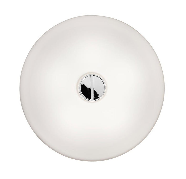 Flos Button HL Lampada a Parete o soffitto da interno Bianco spenta, dettaglio del corpo lampada e dei materiali