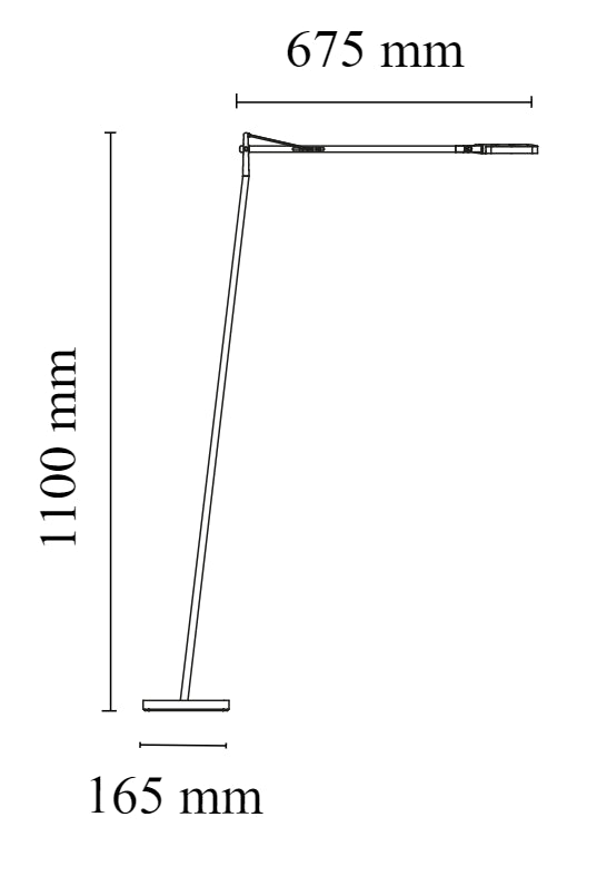 Flos Kelvin Led Floor Lampada a pavimento orientabile in alluminio Nero