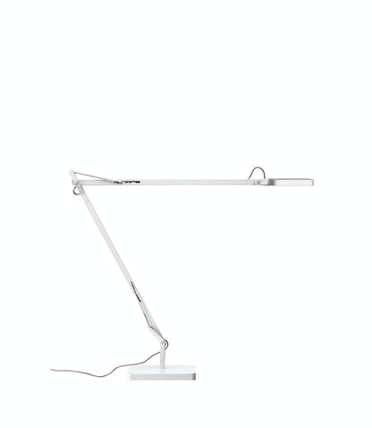 Flos Kelvin Edge Con Base Lampada Da Tavolo orientabile bianco lucido