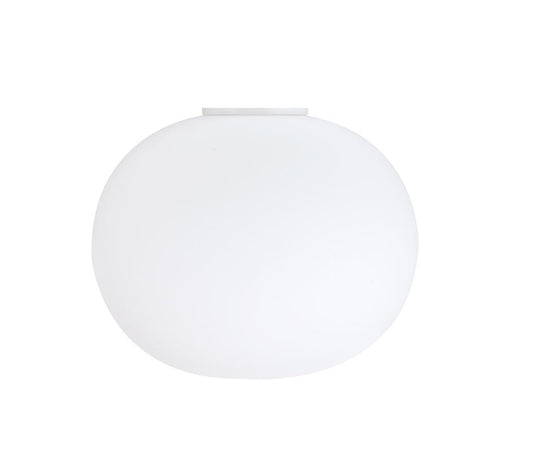 Flos Glo-Ball Ceiling/Wall Zero lampada 19 cm da soffitto/parete a luce diffusa in vetro opalino acidato bianco