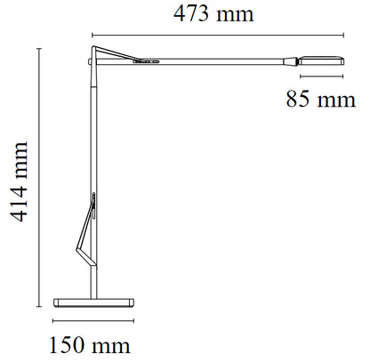 Flos Kelvin Edge Base Lampada da tavolo orientabile Bianco