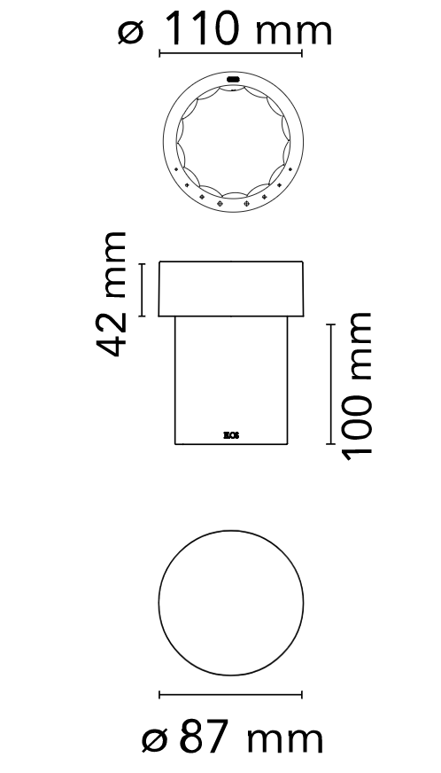Flos Last Order Clear Lampada Da Tavolo ricaricabile rame, particolare del diffusore luminoso