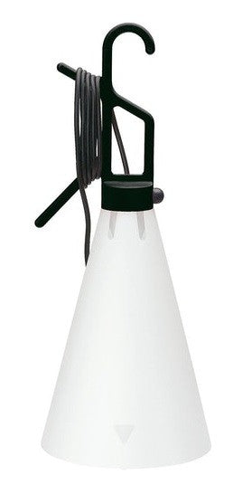 Flos Mayday Lampada multiuso nero da interni cavo 485 cm, particolare del diffusore luminoso