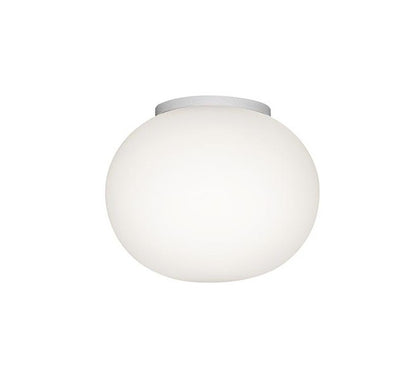 FLOS Mini Glo-Ball Lampada da parete soffitto da specchio 112 mm a luce diffusa in vetro Bianco
