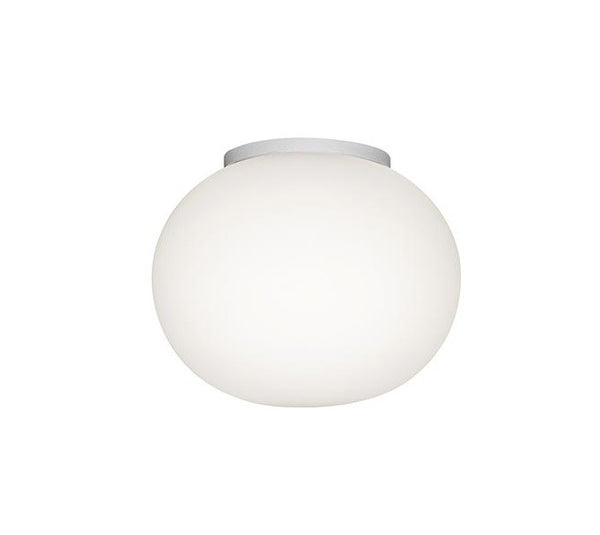 FLOS Mini Glo-Ball Lampada da parete soffitto da specchio 112 mm a luce diffusa in vetro Bianco
