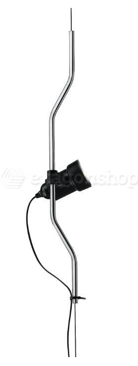 Flos Parentesi dimmer supporto aggiuntivo per Parentesi Nichel accesa in ambiente, design e diffusione della luce
