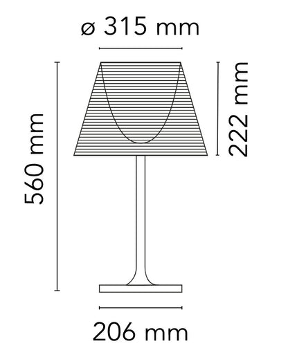 Flos Ktribe Table 1 Lampada Da Tavolo Trasparente