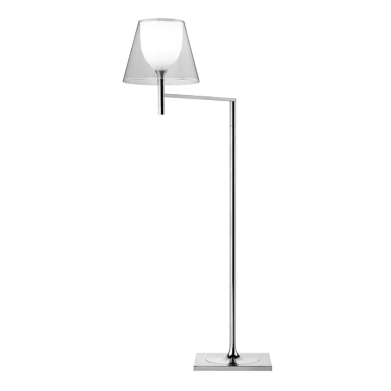 Flos KTribe Floor 1 Lampada a pavimento Trasparente con accesa in ambiente, design e diffusione della luce