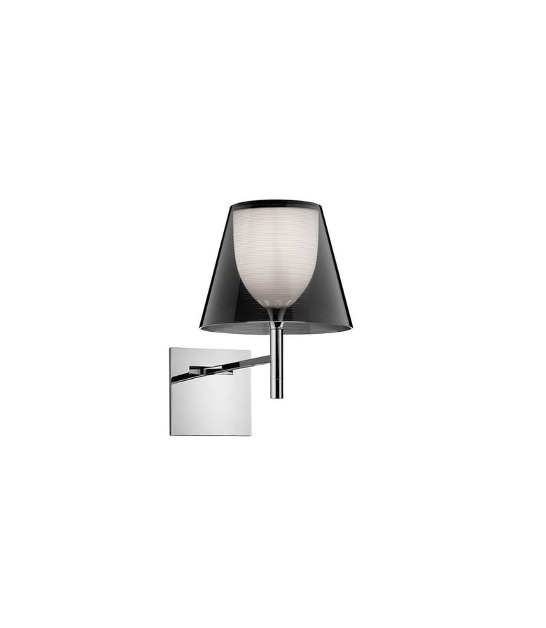 Flos Ktribe Wall Lampada applique fume a Parete spenta, dettaglio del corpo lampada e dei materiali