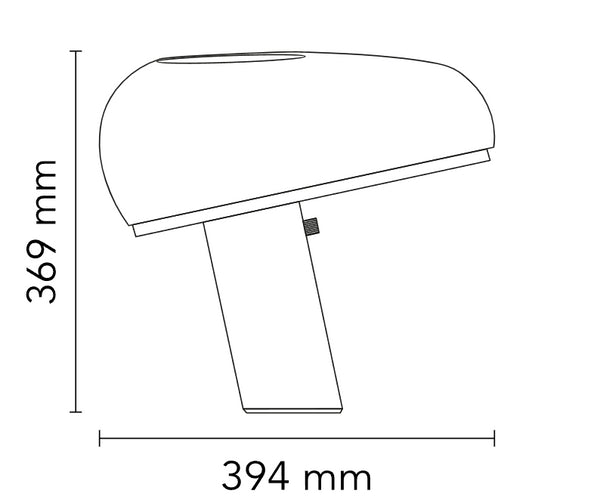 Flos Snoopy Lampada Da Tavolo 37 cm a Luce Diretta con Base In Marmo Di Carrara e metallo verniciato verde