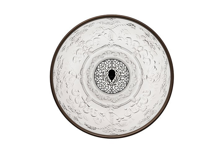 Flos Skygarden Small Lampada 40 cm sospesa Bianco lucido spenta, dettaglio del corpo lampada e dei materiali