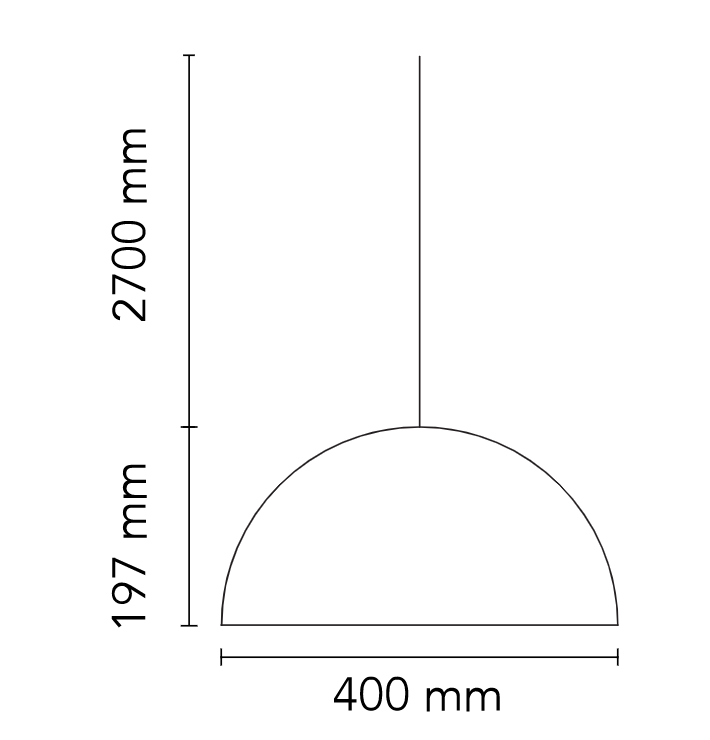 Flos Skygarden Small Lampada 40 cm sospesa Nero Opaco, particolare del diffusore luminoso