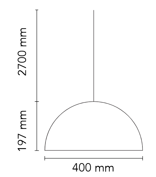 Flos Skygarden Small Lampada 40 cm sospesa Oro, particolare del diffusore luminoso