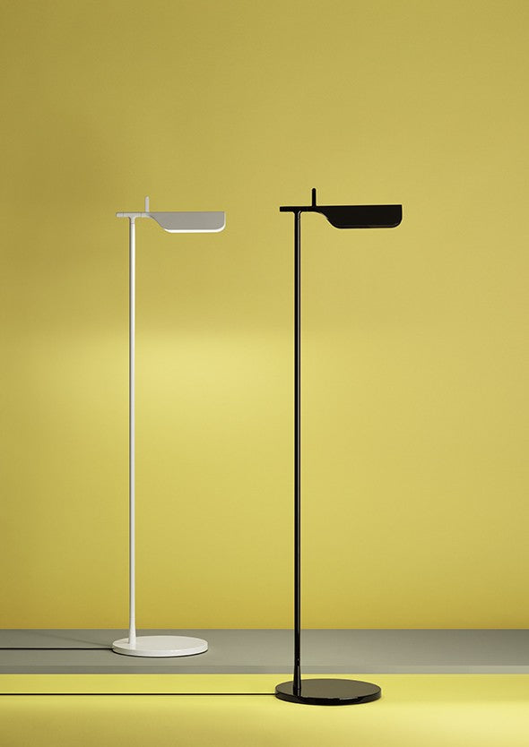 Flos Tab Floor Lampada led da pavimento bianco, particolare del diffusore luminoso
