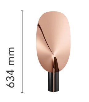 Flos Serena Lampada da tavolo con luce regolabile Nero spenta, dettaglio del corpo lampada e dei materiali