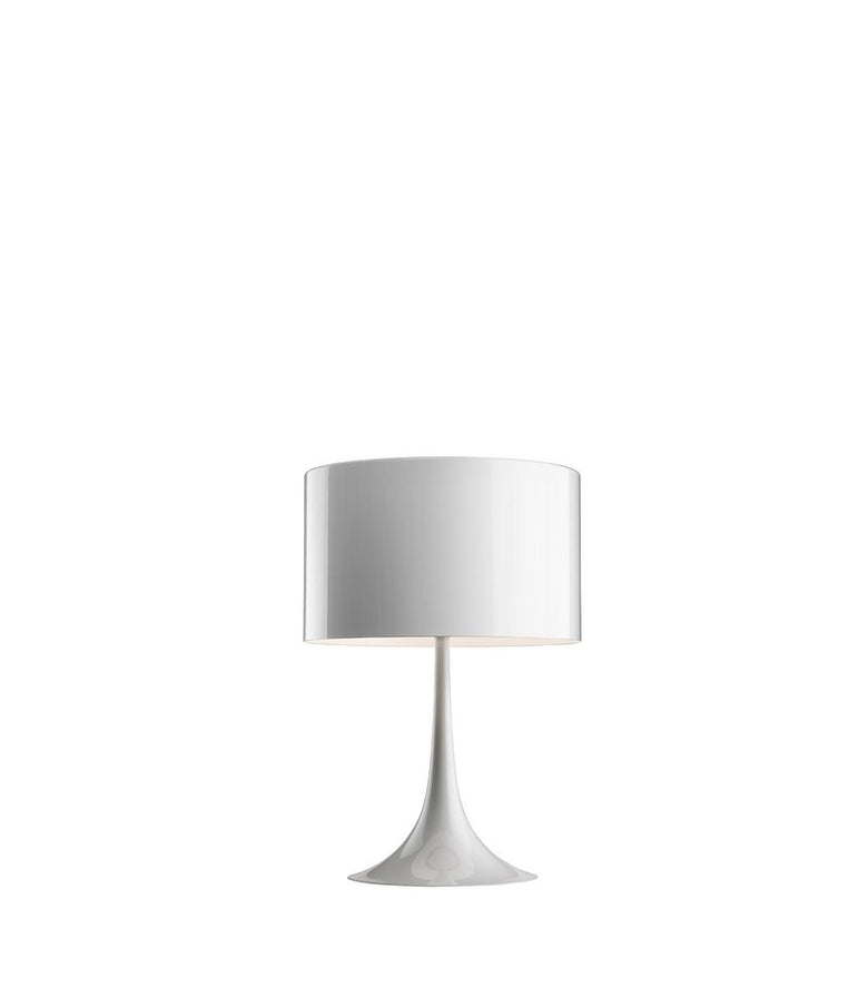 Flos Spun Light Table 1 Lampada da tavolo Bianco lucido, particolare del diffusore luminoso