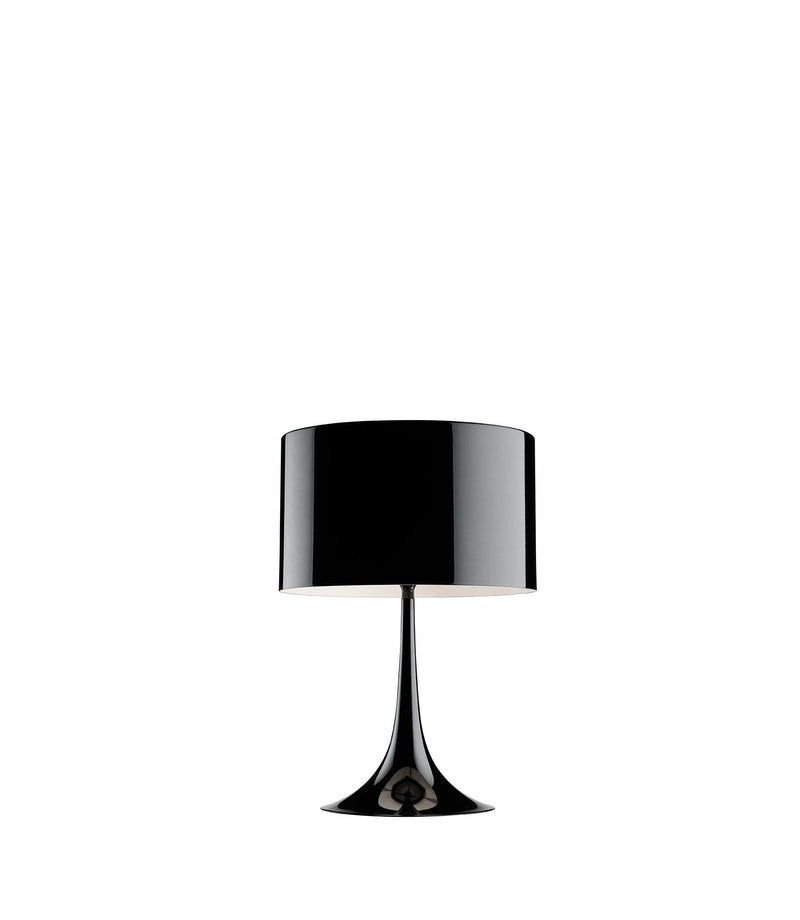 Flos Spun Light Table 1 Lampada da tavolo Nero lucido, particolare del diffusore luminoso