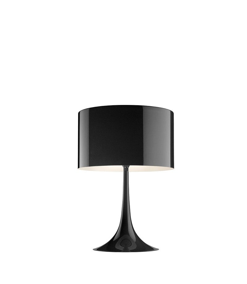 Flos Spun Light Table 2 Lampada da tavolo Nero lucido, particolare del diffusore luminoso