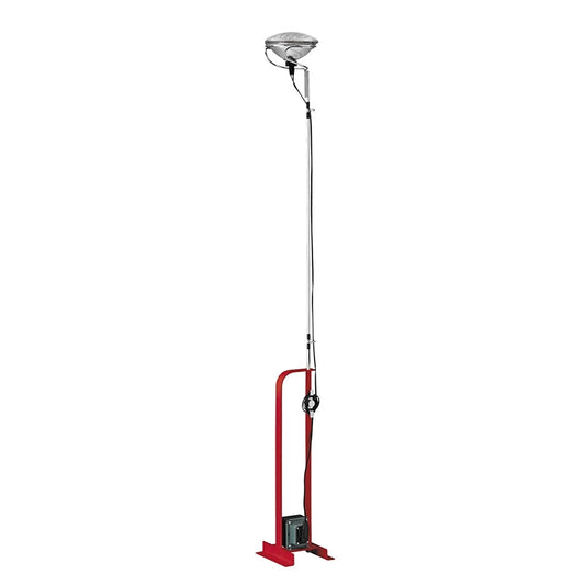 Flos Toio Led Lampada Da Pavimento luce indiretta regolabile in acciaio Rosso