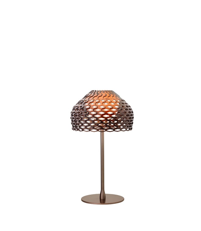 Flos Tatou Table Lampada da tavolo Grigio Ocra, particolare del diffusore luminoso