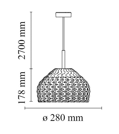 Flos Tatou Suspension 1 Lampada 28 cm a sospensione Bianco
