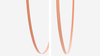 Flos Wireline Lampada led 130 cm a sospensione e luce diffusa in vetro trasparente con cavo in gomma Rosa