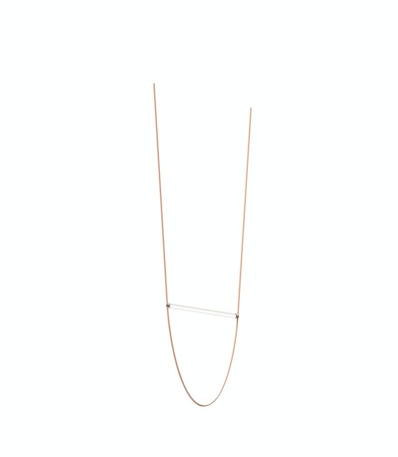 Flos Wireline Lampada 130 cm a sospensione cavo Rosa, vista del design e della finitura