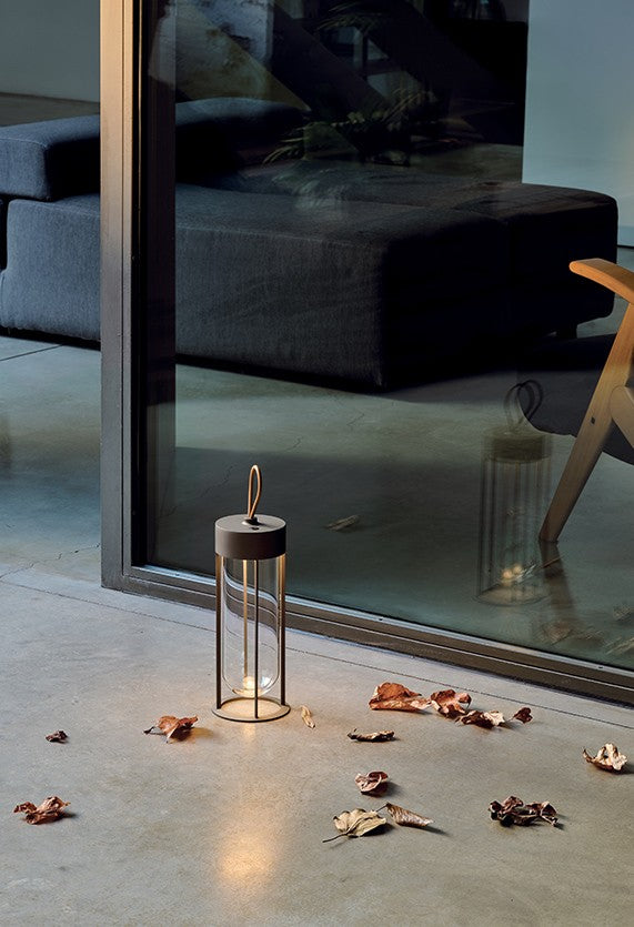 Flos In Vitro Unplugged Lampada ricaricabile Forest Green, particolare del diffusore luminoso