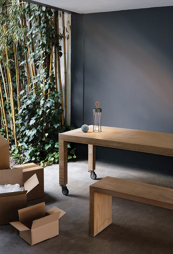 Flos In Vitro Unplugged Lampada ricaricabile terracotta da, particolare del diffusore luminoso