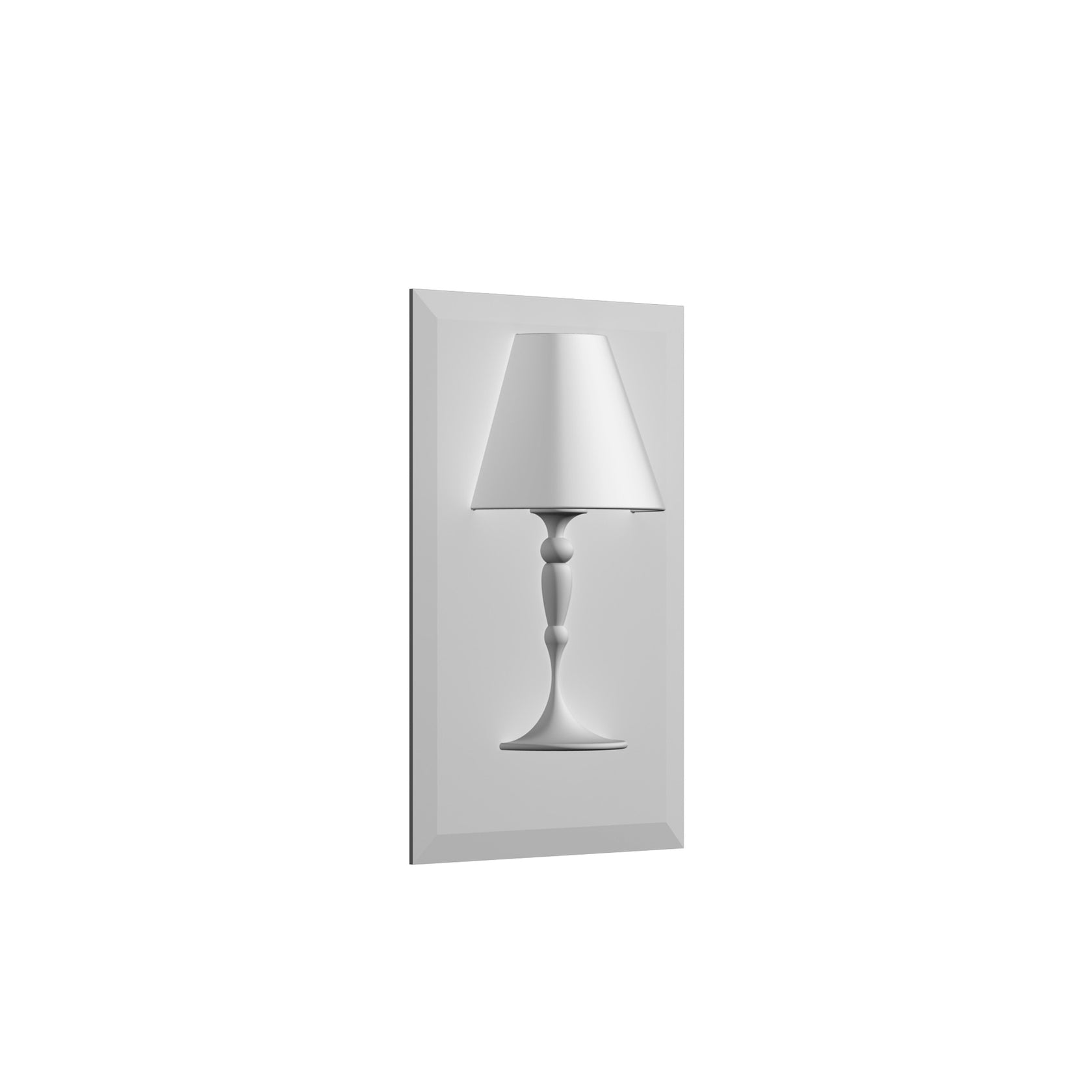Flos Abajourda hui small Lampada da incasso Parete per Cartongesso spenta, dettaglio del corpo lampada e dei materiali