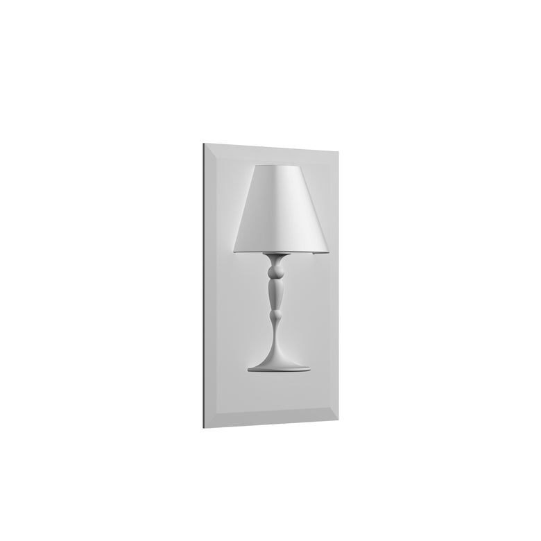 Flos Abajourda hui small Lampada da incasso Parete per Cartongesso spenta, dettaglio del corpo lampada e dei materiali