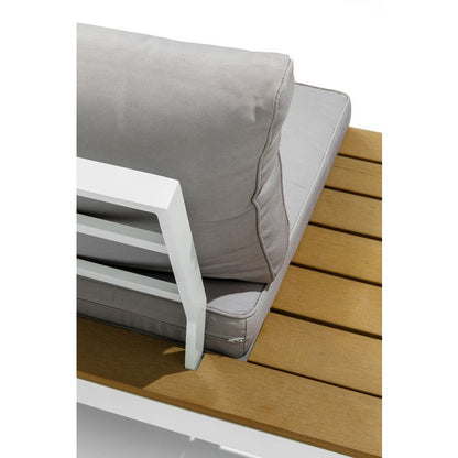 Kare Design Holiday salotto angolare da Esterno Giardino Grigio Bianco