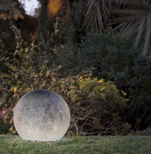 Newgarden Buly 30 lampada esterno interno granito con cavo Grigio in naturale accesa in ambiente, design e diffusione...